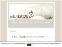 Tablet Screenshot of meditacion3.com